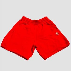 Product: Red Adidas sweat shorts